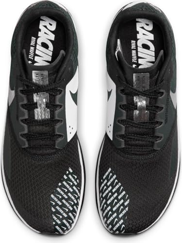 Image of Nike Rival Waffle 6 Road and Cross-Country Racing Shoes (DX7998-100, White /Black-Pure Platinum)
