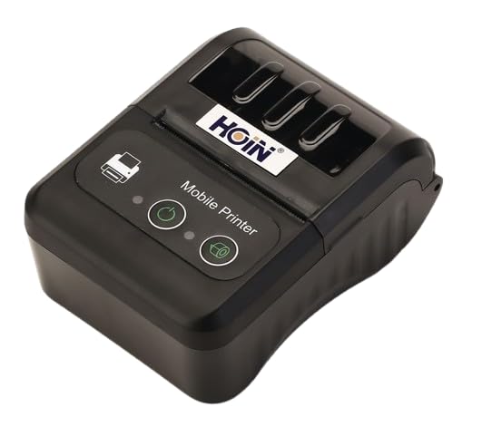 Original Hoin 58mm Portable Rechargeable Thermal Printer. Bluetooth + USB Interface, with Charger-picture-32