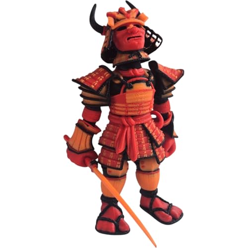 Articulated Samurai Figurine – Stunning 3D Printed Collectible – Iconic Warrior Design for Teens and Adults – 3D Printed in Canada