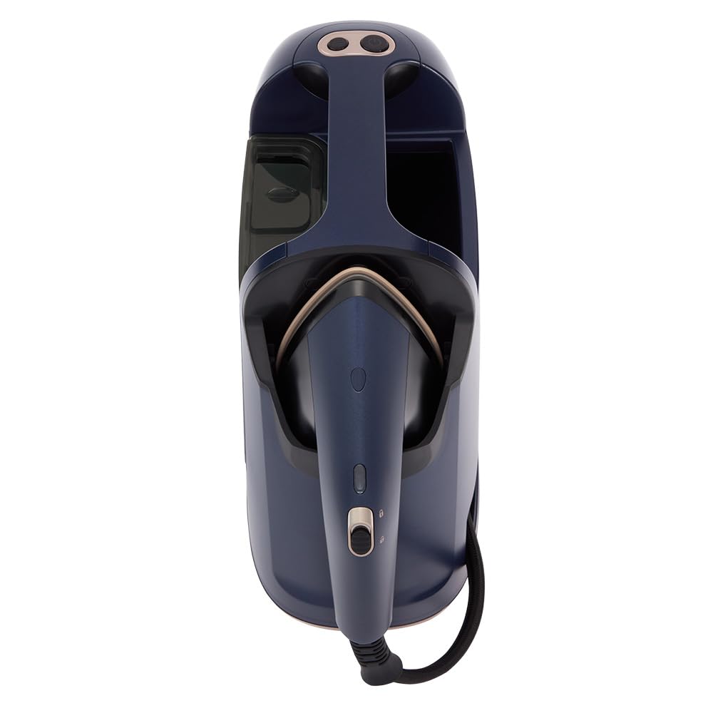 Russell Hobbs Plancha Vertical [2 en 1: Plancha y Vaporizador] Steam Genie Maestro (1700W,20g/min) 2 Accesorios: Delicados y Tapicería,Placa Cerámica,Depósito 750 ml,Almacenaje Integrado, 27600-56