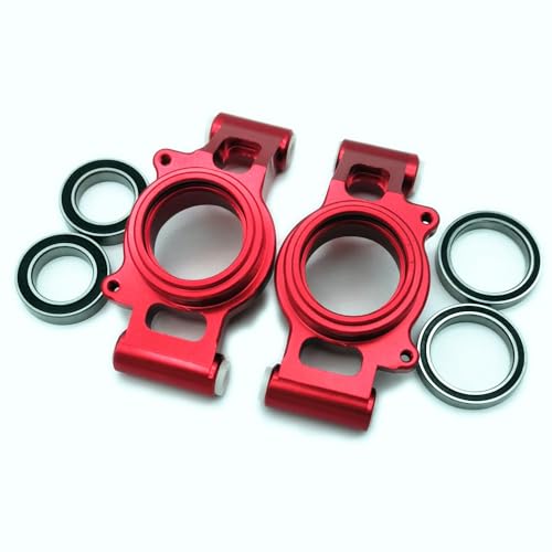 Aluminum Rear Carriers Stub Axle (Left & Right) - 1PR Replace of 7752 Red for Traxxas 1/5 X-Maxx
