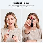 acer 4K Webcam for PC/Mac with All-Metal Unibody Sculpted, Sony 1/2" Sensor, PDAF, 2 Noise Reduction Mics, Privacy Cover, Lightweight, Fast Cooling, Streaming Camera for Live Meeting Commerce Gaming - Image 4