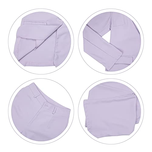 Business Suit Set for Women Office Outfits Blazer Jackets + High Waist Straight Leg Pants