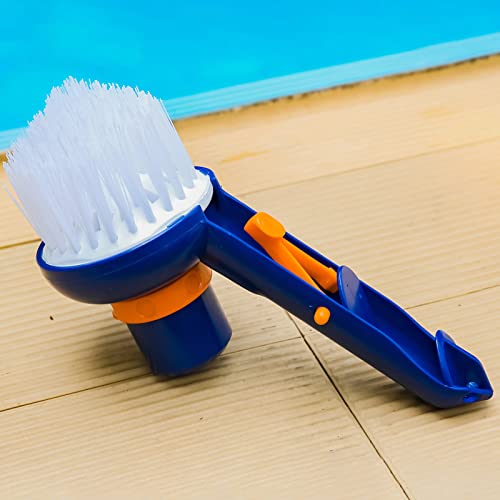 Hislaves Escova portátil compacta de plástico portátil escova prática para piscina inferior para esc