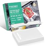 FRESKO Vacuum Sealer Bags 20x30cm 120 Count,Textured Vacuum Food Sealer Bag,Thick Embossed PreCut Bags | BPA Free | for Sous Vide Cooking and Food Storage Withstands Freezing, Boiling and Microwaving