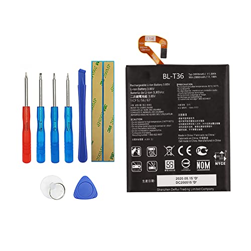 Vvsialeek BL-T36 Replacement Battery Compatible with LG K10 2018 K30 K11 2018 X410 X410AS X410E X410X with Tools