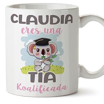 MUGFFINS Tazas Personalizadas para TÍA - En Español - Koalificados Personalizados - 11 oz / 330 ml - Regalo personalizable original y divertido | Ya disponible en tu tienda friki favorita! En mundofriki.es!