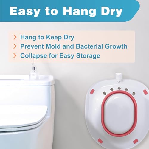 Image of Gadget Deals- sitz bath tub for fissure | sitz bath tub for adults | sitz bath tub for post delivery | sitz bath tub for piles |Fits All Toilet Seats-Postpartum Care, Hemorrhoids Inflammation Treatment- piles tub for hot water