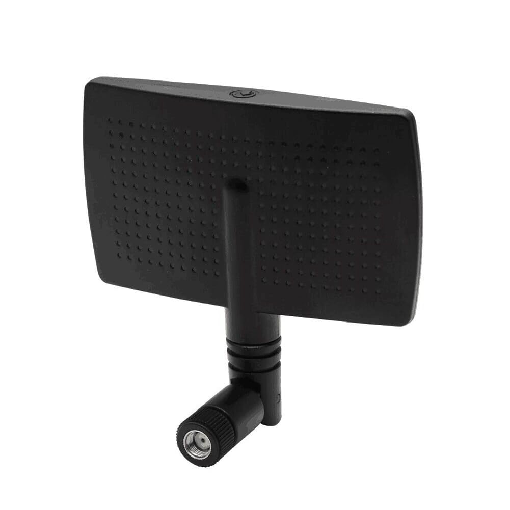 Lizusidtsy 1 Piece 2.4G WiFi Antenna 8DBi Directional Panel Aerial Radar Shape RP SMA Male Connector for Wireless Router Signal Booster (A)