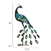 Kircust Metal Peacock Garden Statue and Sculpture, Peacocks Yard Art Lawn Ornament for Outdoor Backyard Porch Patio Decor(1-Piece)
