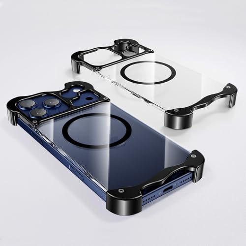 Coque iPhone 16 Pro transparente rigide dos silicone métal