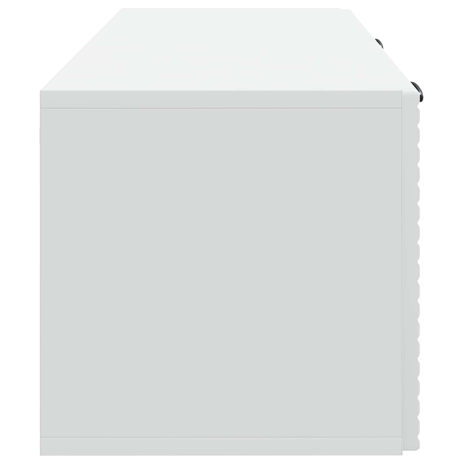 Mobile TV a parete, in legno, 78,5 x 31 x 30 cm, colore: bianco