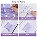 Bible Tabs, 72 Laminated Bible Tabs for Women and Men Study Bible, Easy to Read and Apply, Bible Index Tabs, Large Print Bible Book Tabs, Bible Study Supplies (Gradient Purple)