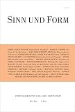 Sinn und Form 3/2020 (Sinn und Form: Beiträge zur Literatur) - Mitwirkende: Sabina Kienlechner, Christoph Meckel, Marcel Lepper, Alexander Moritz Frey, Piotr Matywiecki, Jan Wagner, Dénes Krusovszky, Helmut Heißenbüttel, Peter Rühmkorf, Gabriele Helen Killert, Magnus Klaue, Günter Rebing, Tomás Gonzáles, Christian Lehnert, Matthias Meitzel, Etel Adnan, Wanda von Sacher-Masoch, Kurt Scharf, Sibylle Lewitscharoff 