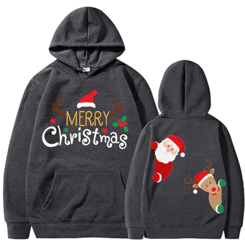 Sweat à capuche femme Père Noël polaire ample à col enveloppant