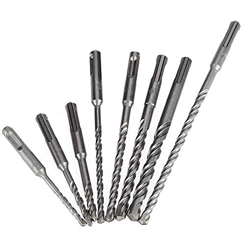 SDS PLUS Bohrer Set Länge: 160mm Durchmesser: 4mm, 5mm, 5,5mm, 6mm, 6,5mm, 7mm, 8mm, 9mm, 10mm, 12mm, 13mm, 14mm, 15mm, 16mm je 1 Stück Steinbohrer