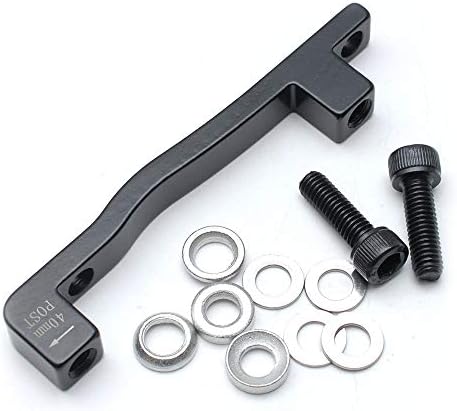 AEcreative 40mm Post 203mm 200mm disc Rotor Brake Caliper 74mm Post Mount Adapter for Mountain Bike Fork Bicycle Frame (Black fit 200mm & 203mm disc)