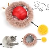 YeahBoom Jouet Interactif Balle pour Chat, 360° Rolling Smart Ball pour Chats...