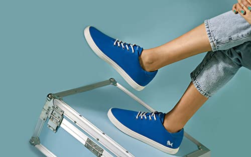Image of Neeman's Cotton Classic Sneakers for Men | Comfortable & Stylish Lace Up Casual Shoes for Men's | Trendy, Stylish, Breathable, Lightweight Rubber Sole Walking Sneakers