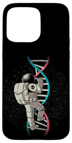 Carcasa para iPhone 15 Pro Max ADN Escaleras Astronauta Galaxia Universo Biología Ciencia