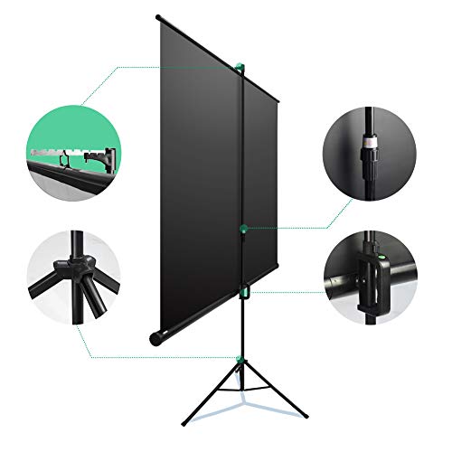 image for JWSIT Upgraded Projector Screen with Stand 100 inch 16:9 HD 4K Indoor 