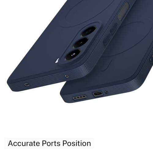 Image of Pikkme Back Cover for OnePlus Nord CE 6 Lite 5G Soft Matte Silicone Mag-Safe Design (Mag-Safe Not Support) Camera Protection | Slim Fit Bumper Cover (Blue)