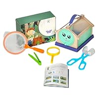 HohuzSruk Outdoor Explorer Kit - Nature Exploring Toy,Outside Worm Catching Tools with Collector Net Tweezer Magnifying Glass - for Boys Girls Children Summer Nature Garden Lawn Park