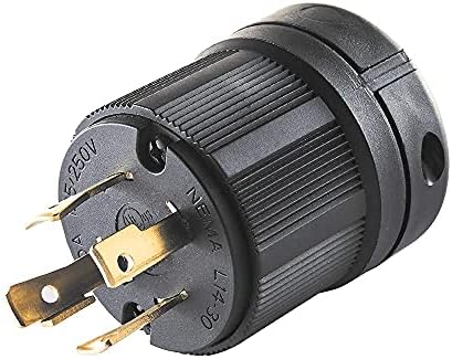 Atima NEMA L14-30P Generator Plug,30Amp 4-Prong Twist Lock Adapter, Industrial Grade Grounding 7500 watts/UL Listed