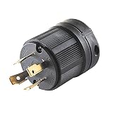 Atima NEMA L14-30P Generator Plug,30Amp 4-Prong Twist Lock Adapter, Industrial Grade Grounding 7500