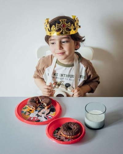 Tataway Disney Ciotola Rossa Per Bambini In Plastica Mickey Mouse Resistente Agli Urti Accidentali E Riutilizzabile - 3