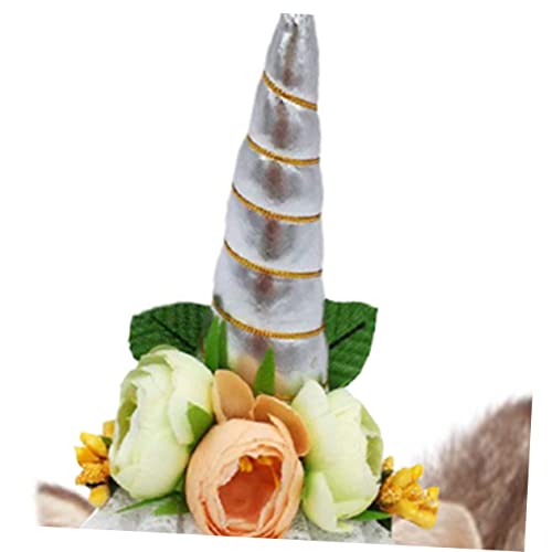 BESPORTBLE Chapéu De Gato Chapéu De Unicórnio Cachorro Chapéu De Praia Tecido Trajes De Gato Para Ga