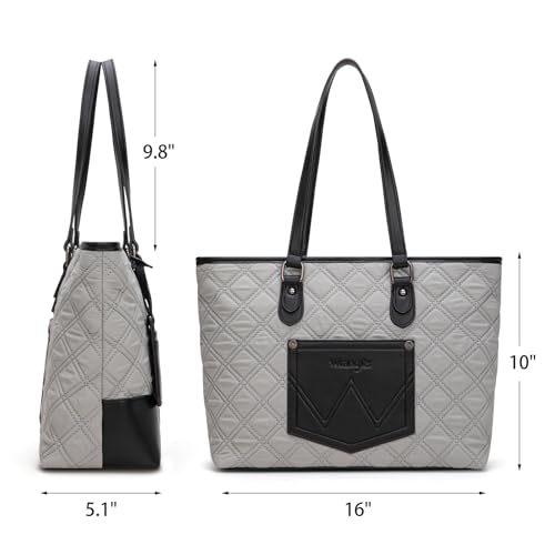 Bolso tote acolchado mediano para mujer Wrangler miniatura 4