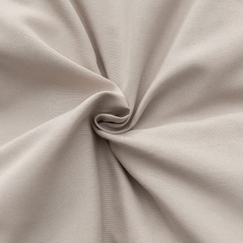 Weigelia Queen Comforter Solid Color 3Pcs Boho Bed Comforter Set Queen Size Tannish Linen Grey Soft Lightweight Down Alternative Microfiber Comforter For All Season (1 Comforter, 2 Pillowcases) #TOP4