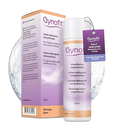 Gynofit Lotion Toilette Intime Non Parfumée de 200 ml pour un usage quotidien doux