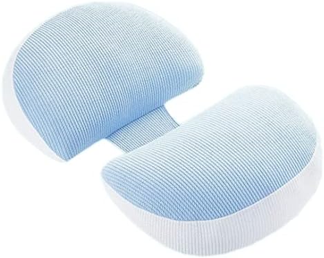 Side Sleep Pregnancy Pillows for Women Sleeping, Pillow Neck Pillow for Travel, Maternity Pillow Double Wedge for Both Bump and Back, Back Waist Support Cushion, Washable Pregnant Mom Gift, Moro Blue
