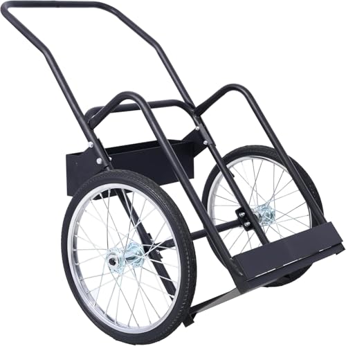 Carretilla doble para tanques de oxígeno con ruedas neumáticas 20" miniatura 4