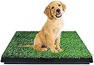 St@llion Indoor Potty Training Tray For Puppy Toilet Dog Grass Training Pad Restroom Training Mat Removable Waste Tray