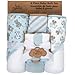 Baby Bath Essential Hooded Baby Bath Towel and Washcloth 6 Piece Set for Newborns, Infants & Toddlers, Boys & Girls Baby Hooded Towels Set (Puppy Dogs)