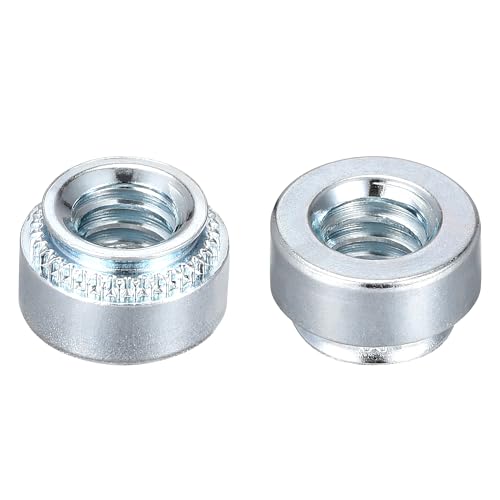 QUARKZMAN Self-Clinching Muttern, 1/4-20x5,59mm Karbonstahl Nietmutter Befestigungselement 50 Stück