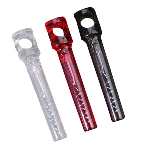 ARTSEWPLY 3 piezas Abridor Vino Multifuncional con Mango Plástico Portátil Rojo Negro y Transparente Sacacorchos de Acero al Carbono Resistente y Diseño para Botellas Estándar