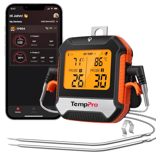 TempPro Fleischthermometer Bluetooth 135M Grillthermometer Kochthermometer – Ansicht 1