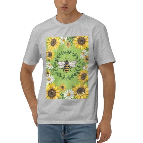 T-shirt extensible confortable manches courtes homme imprimé nature