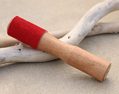 Dharmaobjects Suede / Wood 1 Singing Bowl Mallet Tool #TOP5