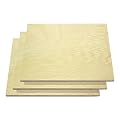 6MM 1/4 Inch Thick Plywood Sheets for Laser Cutting Sustainable Tropical Hardwood Plywood by Harmless Hardwoods (10, 12" x 12", 1/4" Thick)