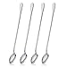 LIANYU 9-Inch Long Handled Spoon, Stainless Steel Mixing Spoon, Ice Tea Coffee Spoons, Cocktail Milkshake Stirring Spoon, Set of 4