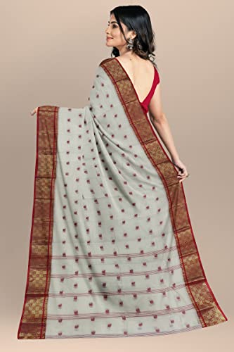 Image of Woven Tangail Pure Cotton Saree