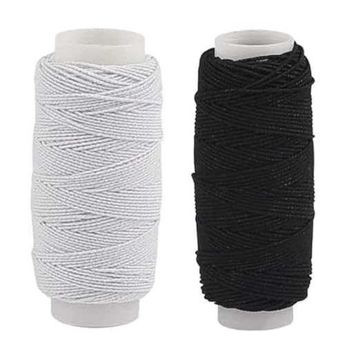 Blunesta - Elastic Sewing Thread 2-Pack, 30m Each – Strong & Stretchable for Sewing & Crafting