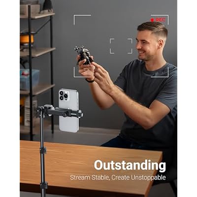 VIMOSE 66 Phone Tripod, Tripod for iPhone with Remote & Phone Stand, Extendable Cell Phone Tripod for Video Recording, Ultimate Tripod & Monopod Accessories for iPhone/Android, Clamp Mount
