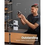 66" Phone Tripod, Tripod for iPhone with Remote & Ultimate Phone Mount, Extendable Cell Phone Tripod Stand for Video Recording, Professional Tripod & Monopod Accessories, Compatible for iPhone/Android - Image 4