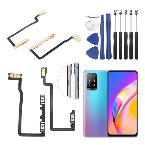 RongZy Volume Button Flex Cable para OPPO A94 5G/A95 5G Botón de Encendido Flex Cable de Repuesto...